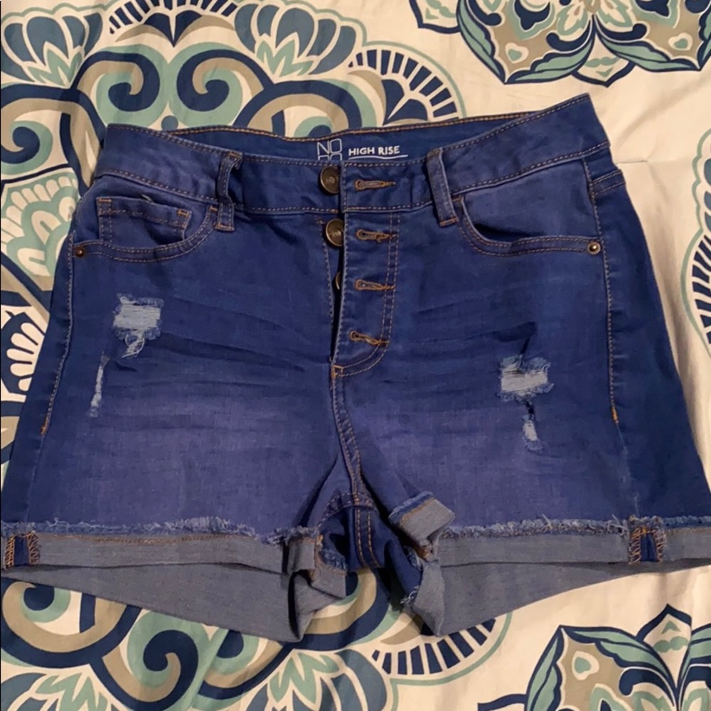 High Rise Jean Shorts